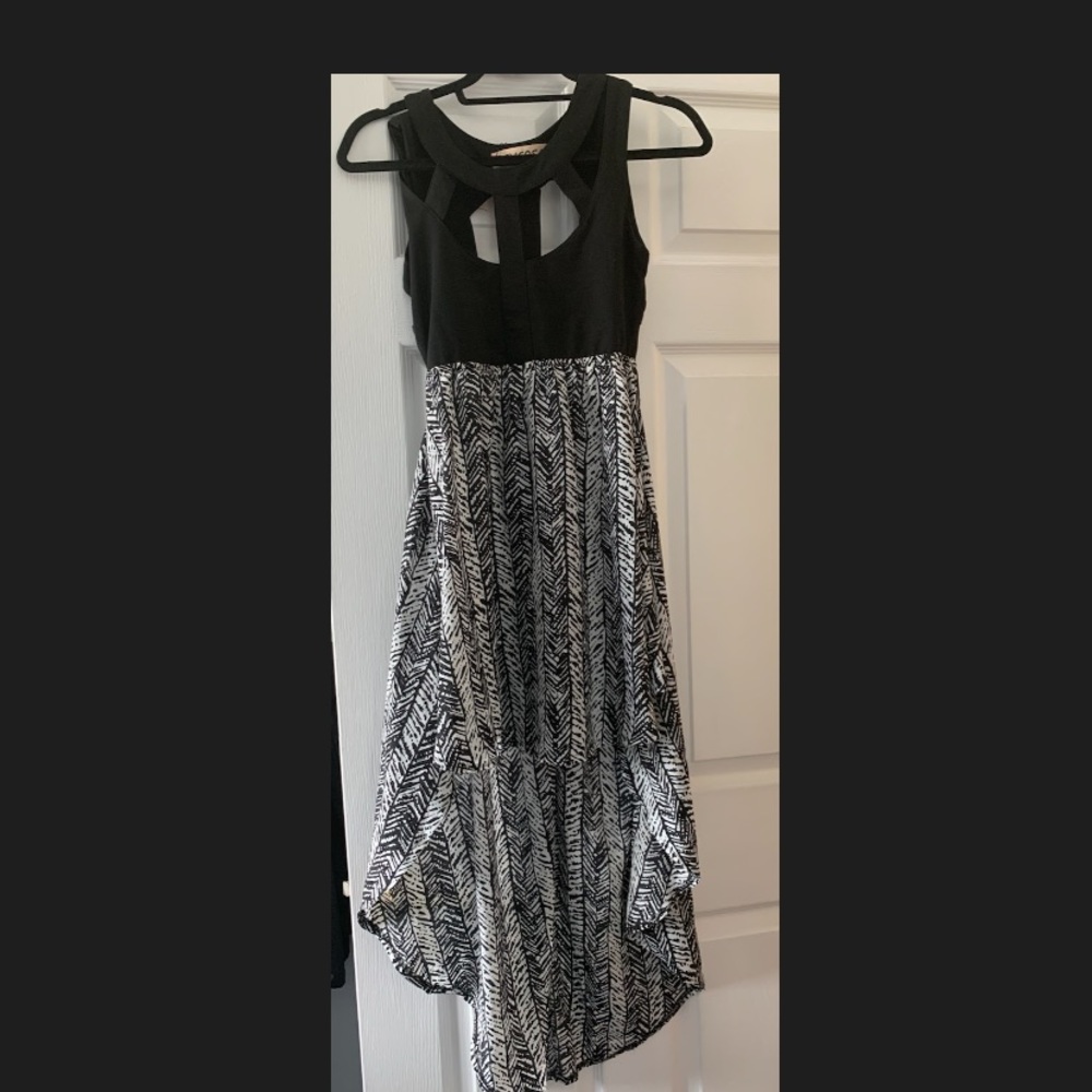 High low cutout dress